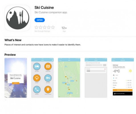 Ski Cuisine App