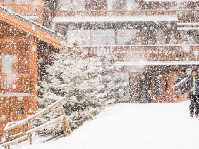 Heavy Snow in Meribel