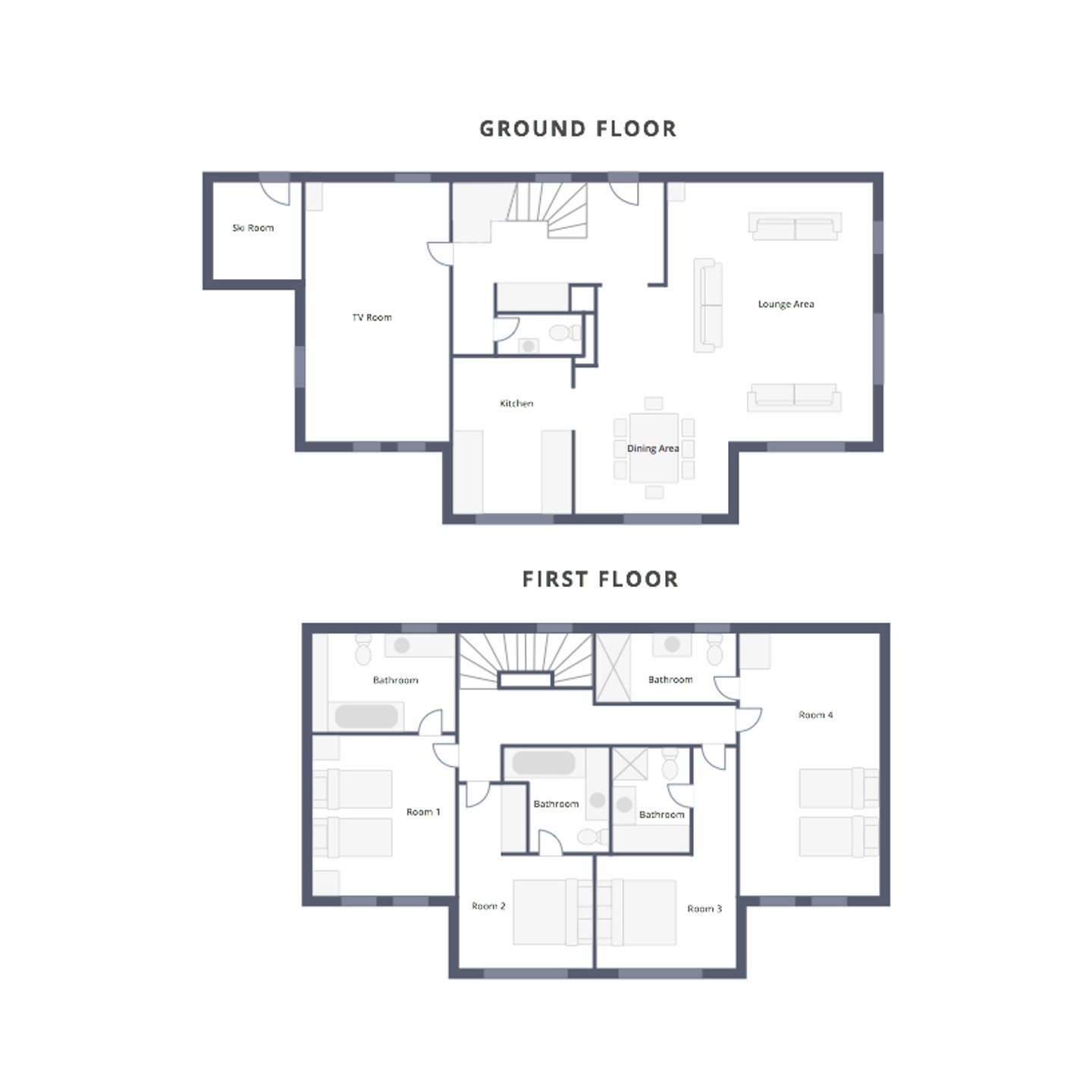 Floorplan for Chalet Quatre Meules