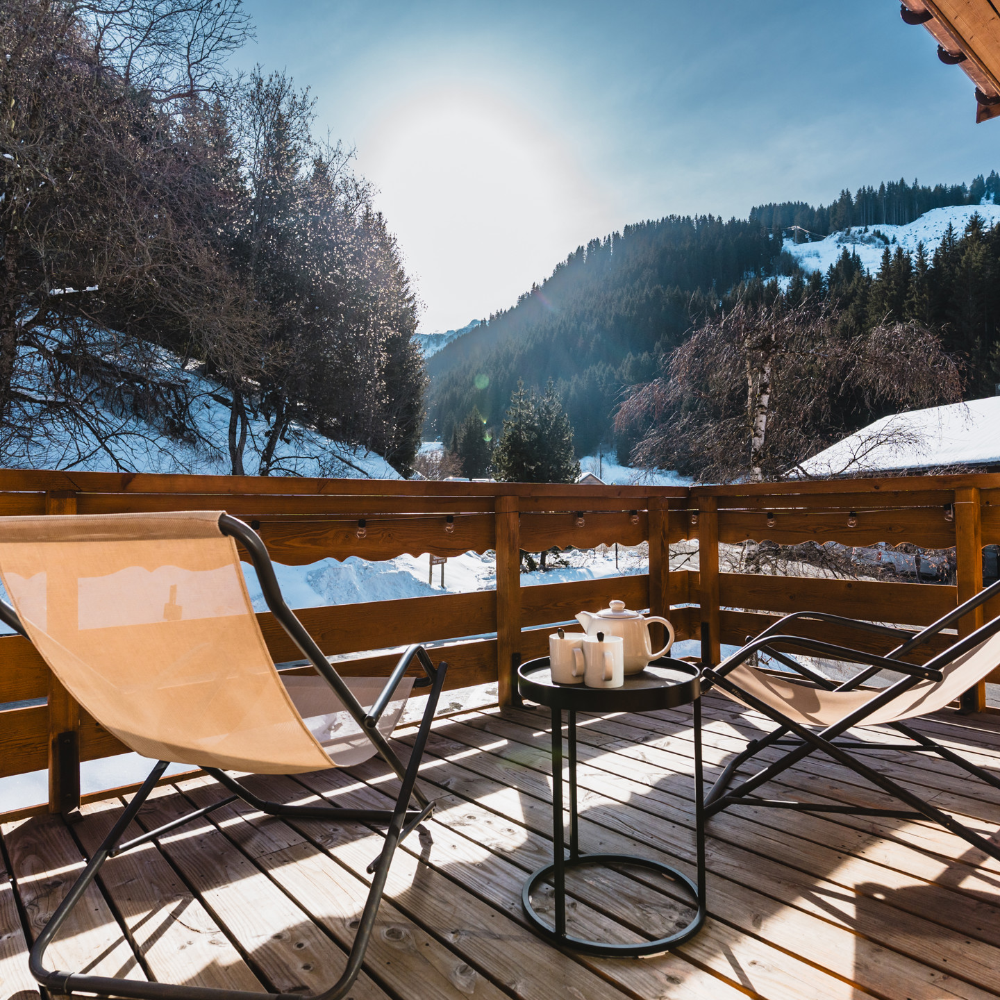 Chalet Quatre Meules Afternoon Tea On The Terrace