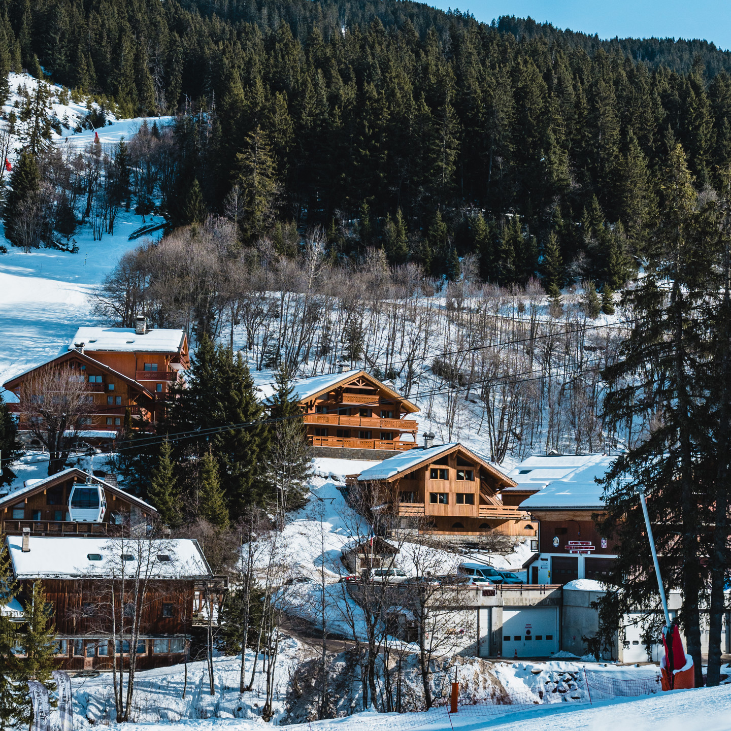 Chalet Pasarale Exterior, View Across To Chalet From The Piste